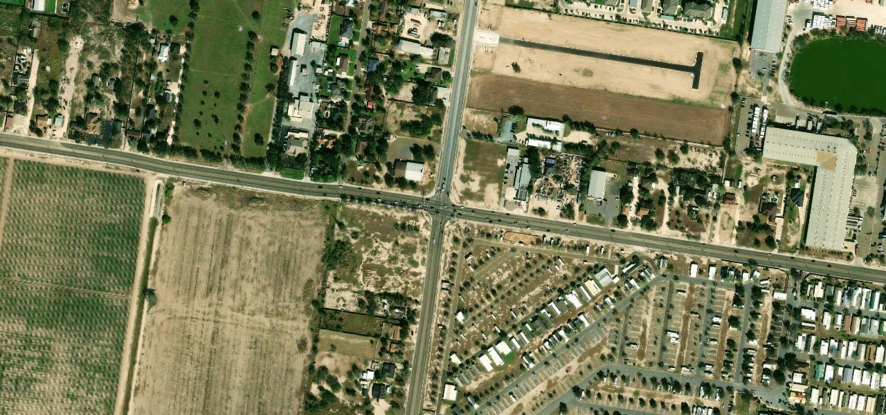Closer satellite view of Owassa Road and Sugar Road