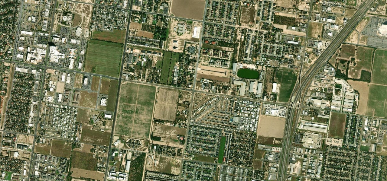 Wider satellite view of Owassa Road and Sugar Road